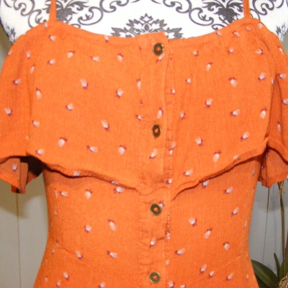 Dark Orange Sundress - Picture 7 of 9